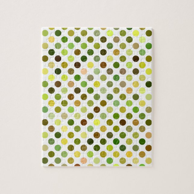 Quebra-cabeça Pontos Amarelos e Verde (Vertical)