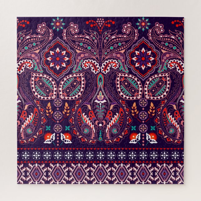 Quebra-cabeça Pontos das rodas do arco: padrão multicolorido (Vertical)