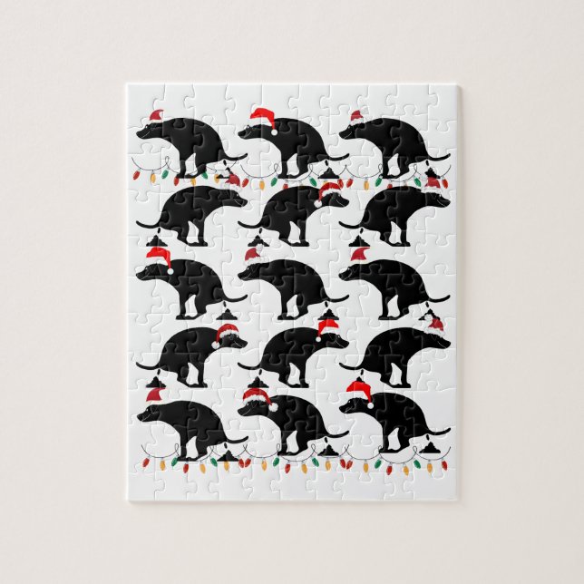 Quebra-cabeça Pooping Dog Christmas (Vertical)