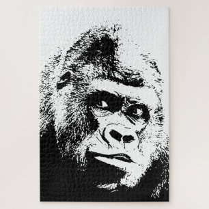 Quebra-cabeça Pop Art Gorilla Animais Selvagens
