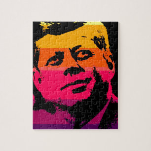 Quebra-cabeça Pop Art Jack JFK John F. Kennedy