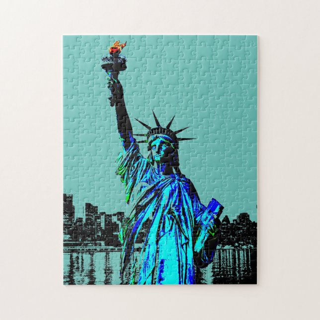 Quebra-cabeça Pop Art Lady Liberty (Vertical)