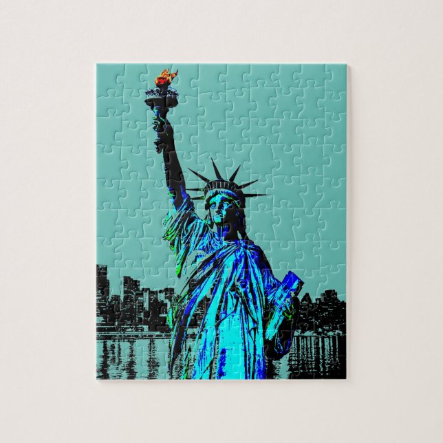 Quebra-cabeça Pop Art Lady Liberty (Vertical)