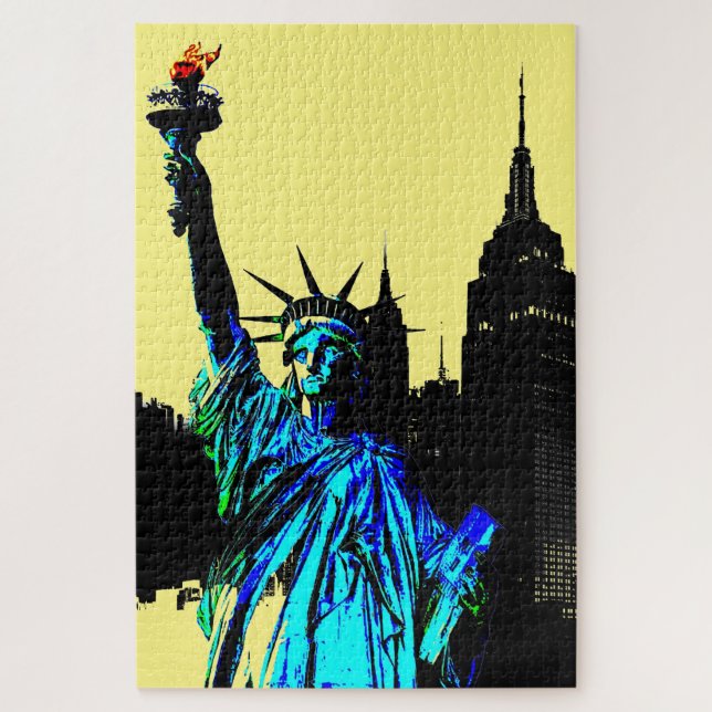 Quebra-cabeça Pop Art Lady Liberty (Vertical)