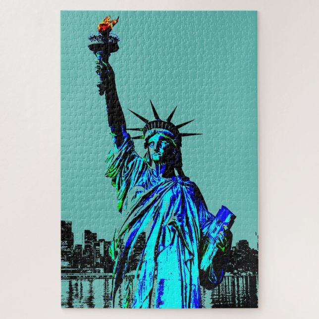Quebra-cabeça Pop Art Lady Liberty (Vertical)