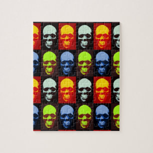 Quebra-cabeça Pop Art Skull