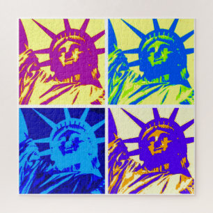 Quebra-cabeça Pop Art Style Estátua da Liberdade