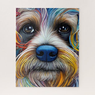 Quebra-cabeça Pop Art Terrier bonito