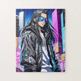 Quebra-cabeça Pop Futurística - Estrela 0001