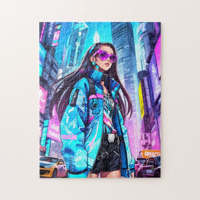 Quebra-cabeça Pop Futurística - Estrela 0002 (Vertical)