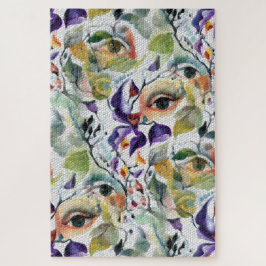 Quebra-cabeça Pop Surealismo Padrão Mosaico Abstrato Contemporân