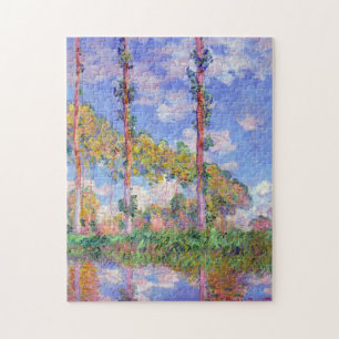 Quebra-cabeça Poplars no Sol, Monet