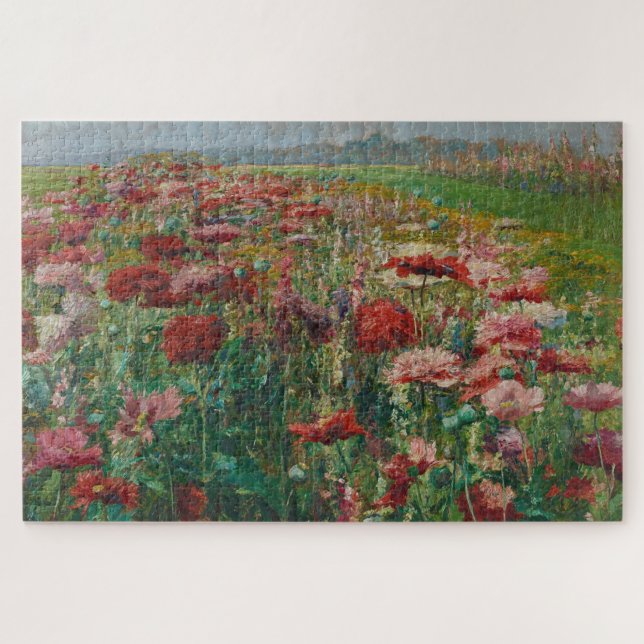 Quebra-cabeça Poppies Blooming - Olga Wisinger Florian (Horizontal)