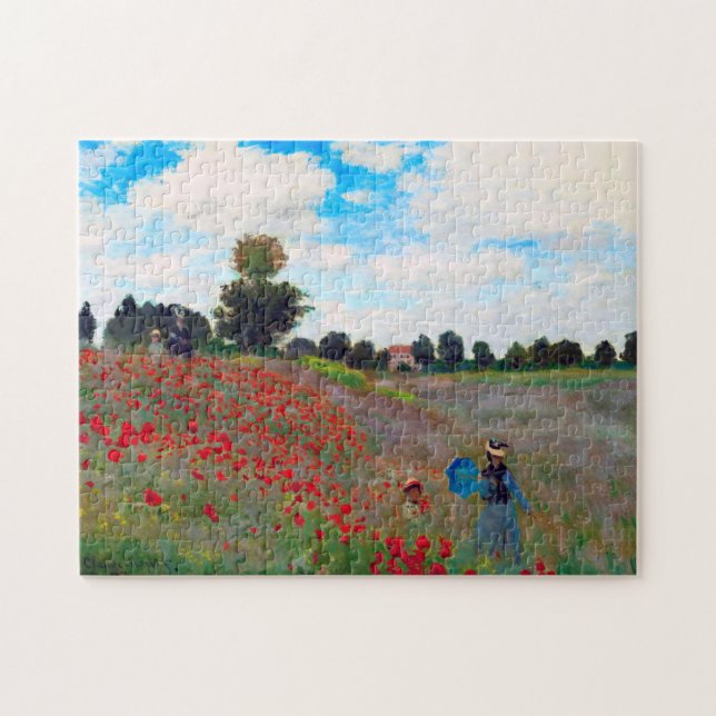 Quebra-cabeça Poppy Field, Monet (Horizontal)