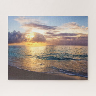 Quebra-cabeça Pôr do sol borbulhante nas Ilhas Cayman