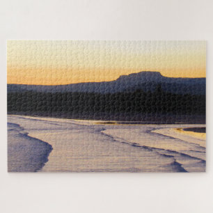 Quebra-cabeça pôr do sol de praia