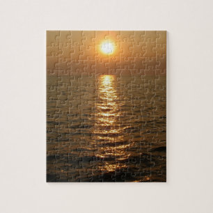 Quebra-cabeça Por do sol do oceano