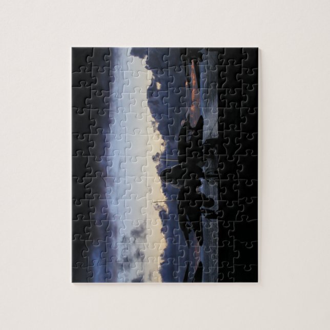 Quebra-cabeça Por do sol F-14 (Vertical)