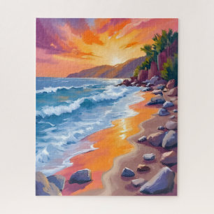 Quebra-cabeça Pôr do sol na Baía de Napili Maui Havaí Pintura