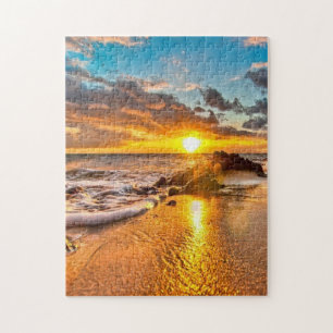 Quebra-cabeça Pôr do sol na praia