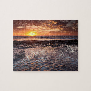 Quebra-cabeça Pôr do sol na praia, Califórnia