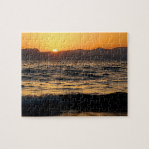 Quebra-cabeça Por do sol no mar de Galilee