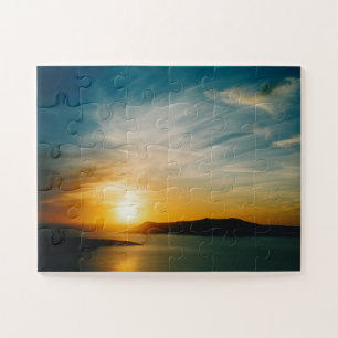 Quebra-cabeça pôr do sol Santorini, Grécia 30-pc