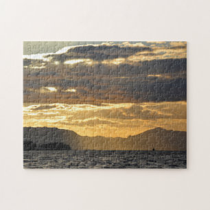 Quebra-cabeça Pôr do sol sobre a Baía de Ketchikan