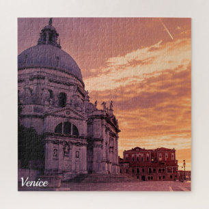 Quebra-cabeça Pôr do sol sobre Basilica em Veneza