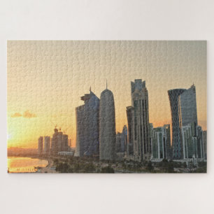 Quebra-cabeça Pôr do sol sobre Doha, Qatar