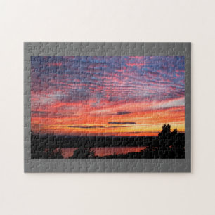 Quebra-cabeça Por do sol sobre o parque nacional do Acadia do