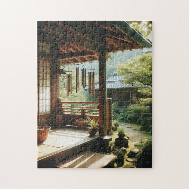 Quebra-cabeça Porch and Garden – Peaceful Japan Puzzle (Vertical)