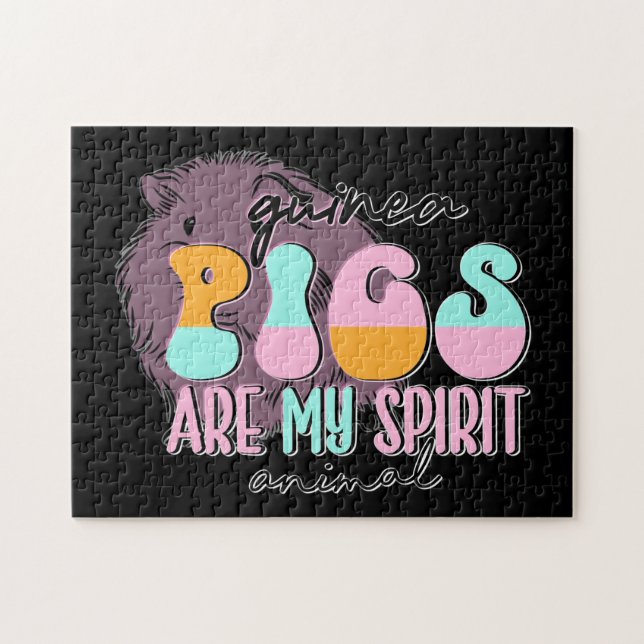 Quebra-cabeça Porcos-guineis São Meu Animal Espirituoso (Horizontal)