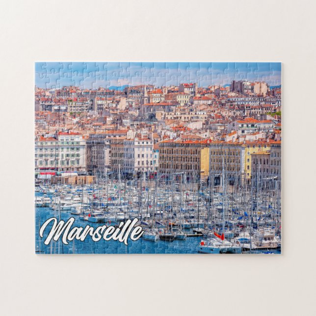 Quebra-cabeça Port City De Marselha, França (Horizontal)