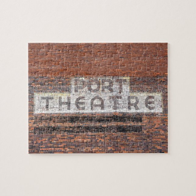 Quebra-cabeça Port Theater Sign, Port Rua Joe, Florida 8x10 (Horizontal)