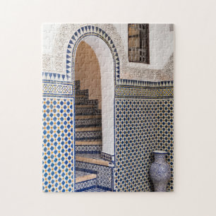 Quebra-cabeça Porta com azulejos marroquinos