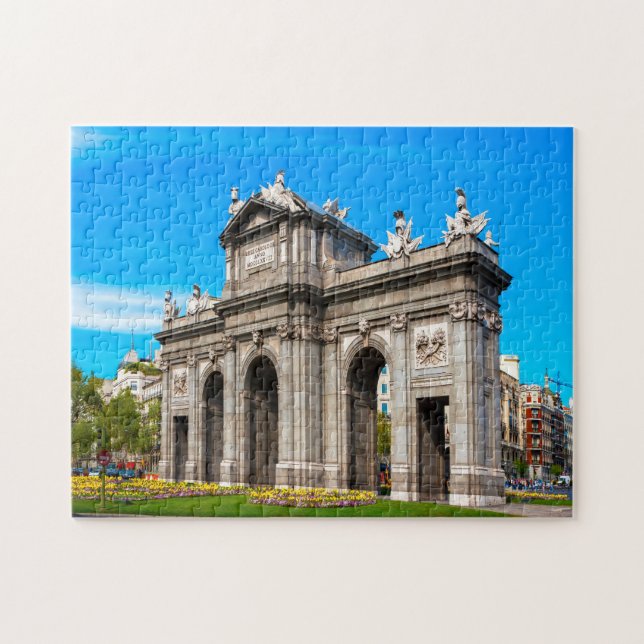Quebra-cabeça Porta de Alcalá Madrid. (Horizontal)