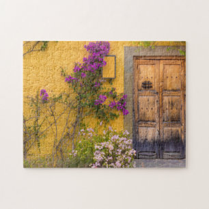 Quebra-cabeça Porta de madeira