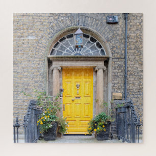 Quebra-cabeça Porta Georgiana Amarela em Dublin