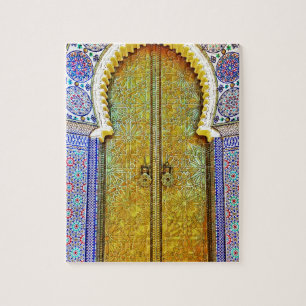 Quebra-cabeça Porta marroquina Exquisitely detalhada do teste