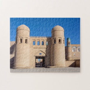 Quebra-cabeça Porta Oeste, com dupla rotação - Khiva, Uzbequis