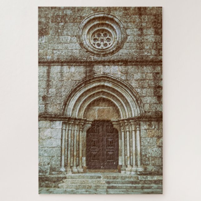Quebra-cabeça Portal gótico medieval em Santiago de Antas (Vertical)