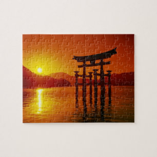 Quebra-cabeça Portão O-Torii, santuário Itsukushima, Miyajima,