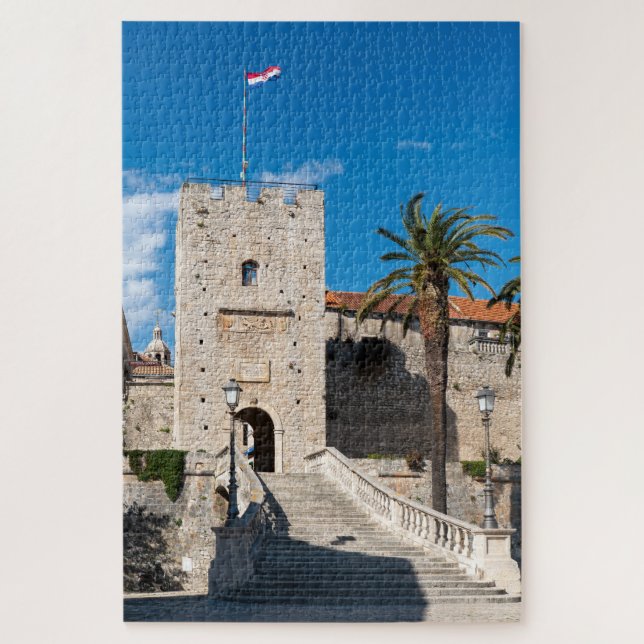 Quebra-cabeça Portaria terrestre na cidade de Korcula - Dalmácia (Vertical)