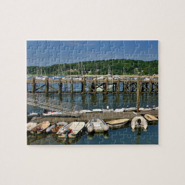 Quebra-cabeça Portas de Barcos em Northport Harbor em Long Islan (Horizontal)