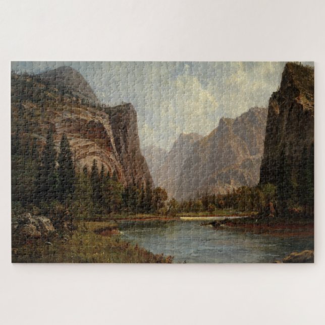 Quebra-cabeça Portas do Yosemite - Albert Bierstadt (Horizontal)
