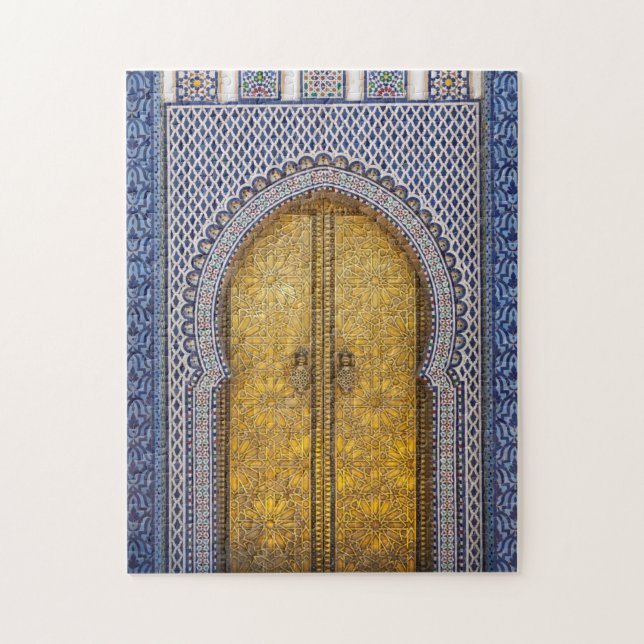 Quebra-cabeça Portas Ornamentadas do Palácio do Rei (Vertical)