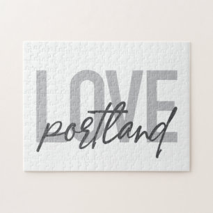 Quebra-cabeça Portland de amor moderno, simples, urbano e legal
