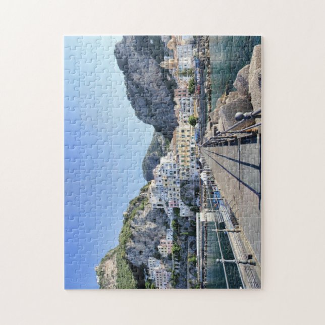 Quebra-cabeça porto da Costa Amalfi (Vertical)