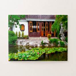 Quebra-cabeça Porto do Jardim Chinês, Oregon.